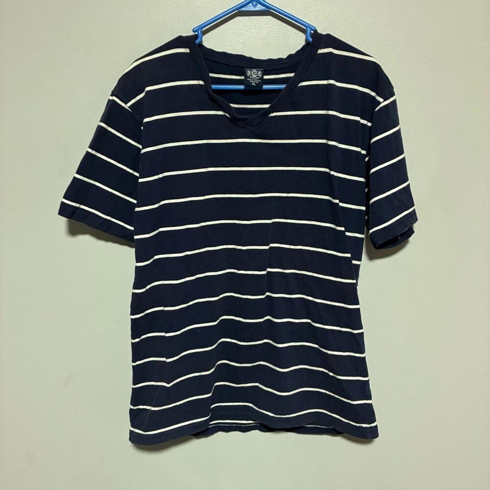 Dash Navy and White Striped T-Shirt men’s size XL